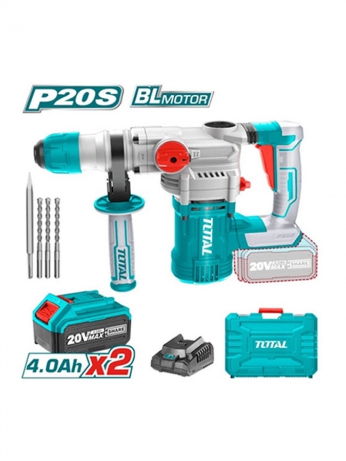 Akkumulyatorli cho'tkasiz perforator TOTAL TRHLI202882
