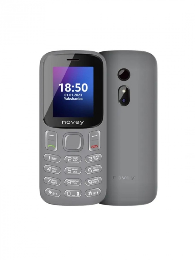 Tugmachali telefon Novey M185 Grey