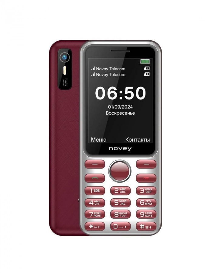 Кнопочный телефон Novey A65 Red