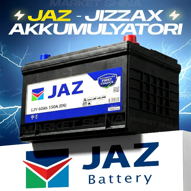 JAZ avtomobil akkumulyatori Ca/Ca seriyasi Orqa tamon 100 A*ch qora