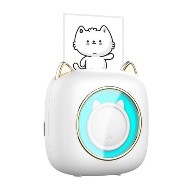 C23 59017 talabalari uchun yoqimli Thermal 200dpi HD rangli nurli mini portativ printer