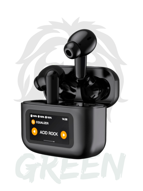 Sensorli displeyli aPods Pro simsiz quloqchinlari, Green Lion Earbuds 63660