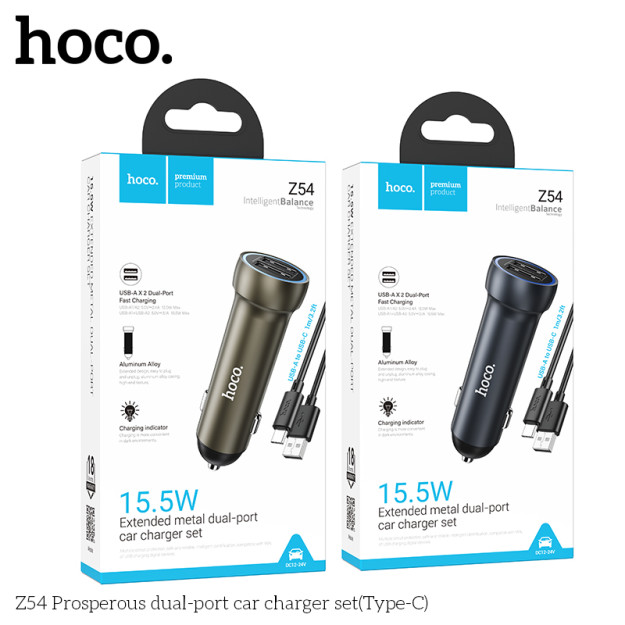 HOCO z54 Type-C 66723 avtomobil zaryadlovchi qurilmasi