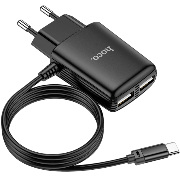 Hoco c82a zaryadlovchi, 2 ta USB port, 2.4 A 61123 67729
