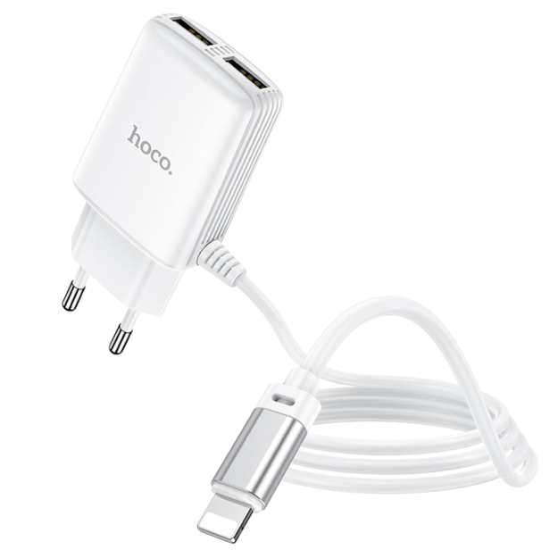 Зарядное устройство Hoco C82A, 2 порта USB, 2.4A 61123 67731