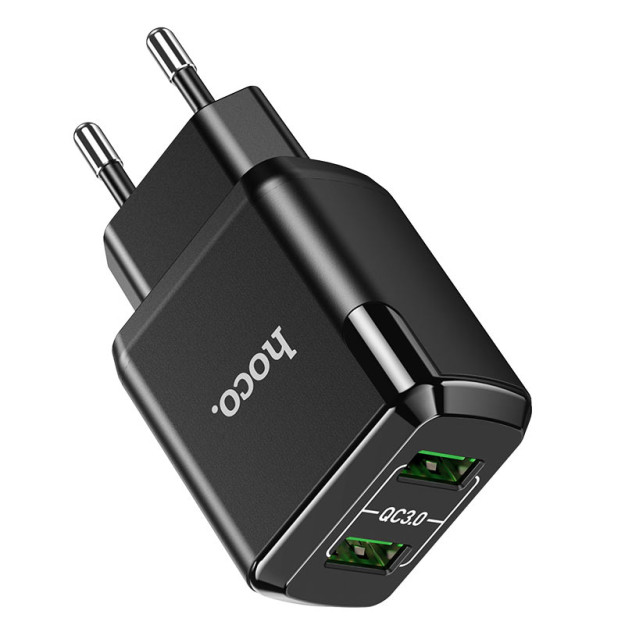 Hoco N6 zaryadlovchi, QC 3.0 / QC 2.0 68061-ni qo'llab-quvvatlaydi