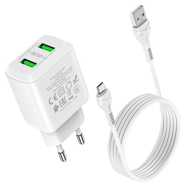 Hoco N6 zaryadlovchi, Micro-USB, QC 3.0 / QC 2.0 68055 qo'llab-quvvatlash