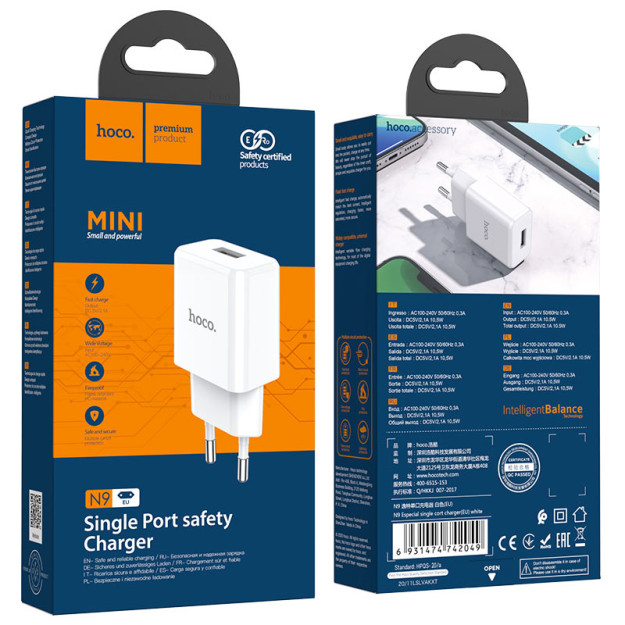 Hoco N9 Especial zaryadlovchi, USB, 2.1 a 68171 chiqishi