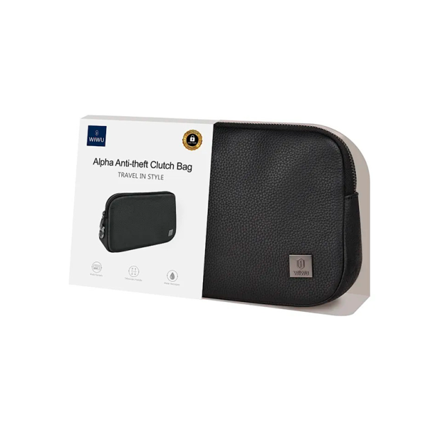 Wiwu Alpha Clutch sayohat tashkilotchisi sumkasi, charm, suv o'tkazmaydigan, 68266