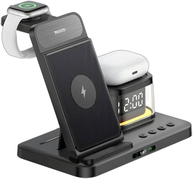 Беспроводная зарядная станция для Apple, Yesido DS22 , Multifunction Station 5-in-1, 20W 68747