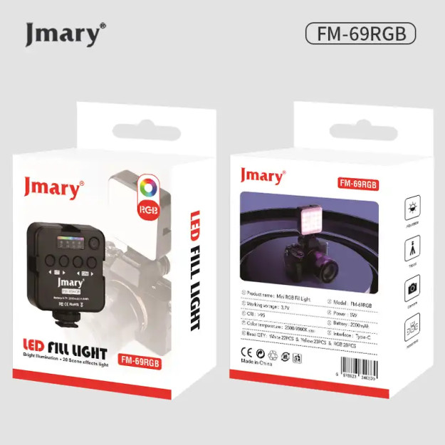 Foto va video suratga olish uchun FM-59R LED yoritgich 69353